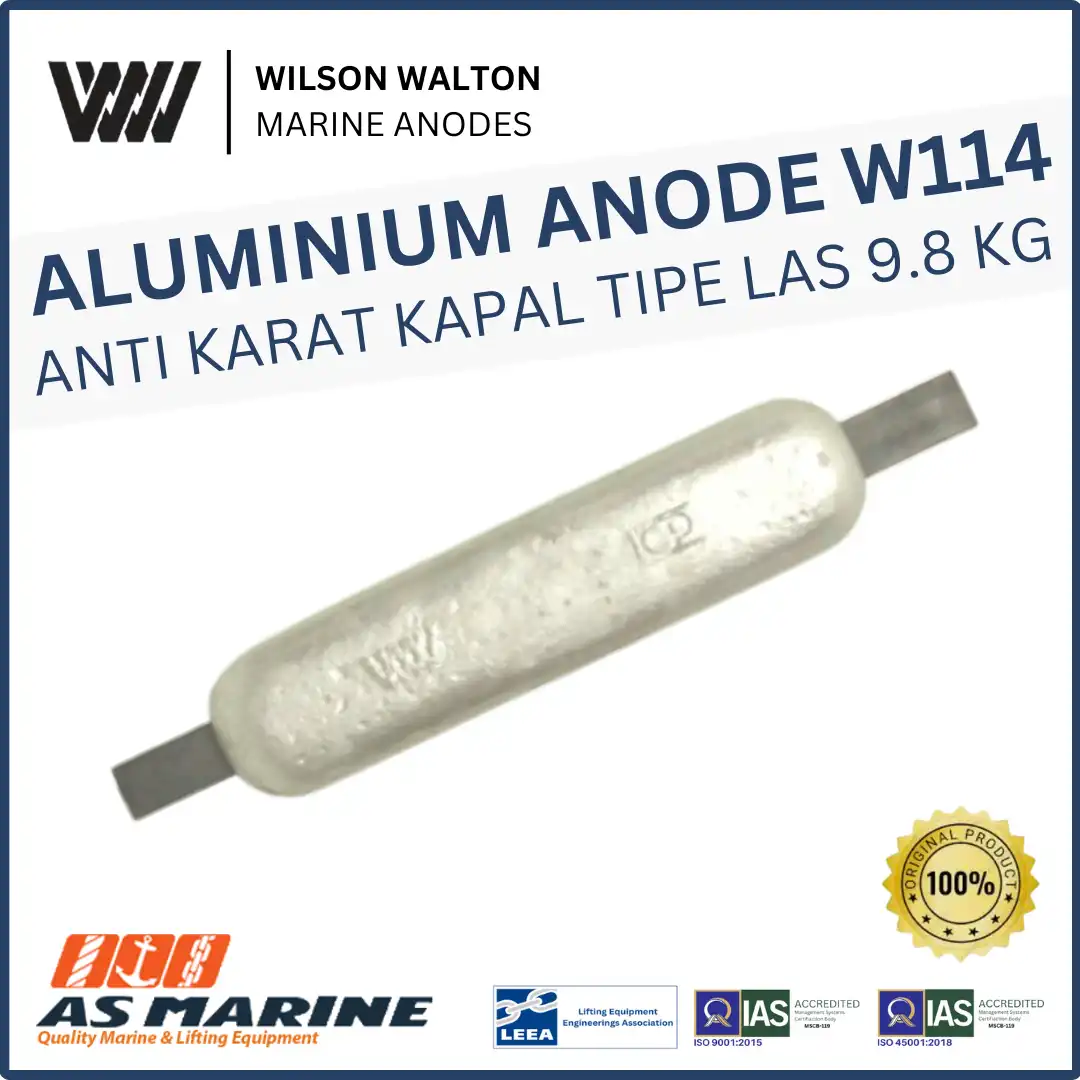 Aluminium Anode / Alumunium Anoda / Anti Karat Kapal Aluminium W114 9.8 KG